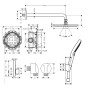 hansgrohe Raindance S Brausesystem 240, 1 Strahlart PowderRain mit ShowerSelect S