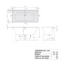 Villeroy & Boch Collaro Einbaubadewanne 160 x 75 cm, Airpool Comfort, Technikposition 1, inkl. Wasserzulauf