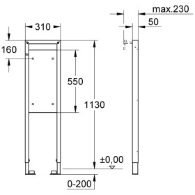 Élément de fixation GROHE Rapid SL