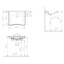 VitrA Conforma Waschtisch 65 x 56/52 cm ohne Hahnloch, mit Überlauf