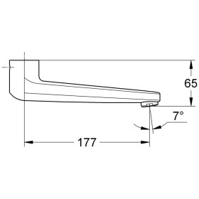 Bec coulé GROHE, pivotant et verrouillable