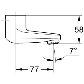 Bec coulé pivotant et verrouillable GROHE