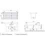 Villeroy & Boch Squaro Duo-Badewanne 170 x 75 cm, Airpool Comfort, Technik Position 2, mit Trio Ablaufgarnitur