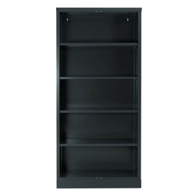 Wolfstahl Büro Stahlschrank - Aktenregal stahl 4 Fachböden 92x42x195cm schwarz