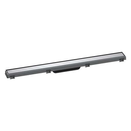 hansgrohe RainDrain Match Fertigset Duschrinne 80 cm, mit höhenverstellbarem Rahmen