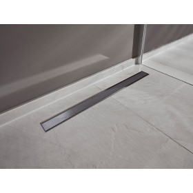 hansgrohe RainDrain Match Fertigset Duschrinne 80 cm, mit höhenverstellbarem Rahmen
