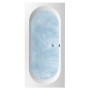 Villeroy & Boch Oberon Duo Badewanne 190 x 90 cm, Hydropool Entry, Technik Position 2, mit Trio Ablaufgarnitur