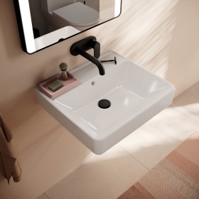 hansgrohe Xanuia Q Waschtisch 550/480 ohne Hahnloch mit Überlauf, SmartClean