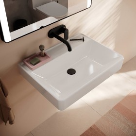 hansgrohe Xanuia Q Waschtisch 650/480 ohne Hahnloch und Überlauf, SmartClean