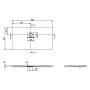 Villeroy & Boch Squaro Infinity Duschwanne, 130 x 70 x 4 cm
