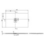 Villeroy & Boch Squaro Infinity Duschwanne, 150 x 90 x 4 cm