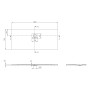 Villeroy & Boch Squaro Infinity Duschwanne, 160 x 70 x 4 cm