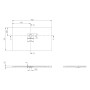 Villeroy & Boch Squaro Infinity Duschwanne, 130 x 75 x 4 cm