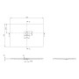 Villeroy & Boch Squaro Infinity Duschwanne, 130 x 90 x 4 cm