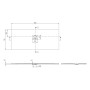 Villeroy & Boch Squaro Infinity Duschwanne, 180 x 75 x 4 cm