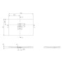 Villeroy & Boch Squaro Infinity Duschwanne, 110 x 75 x 4 cm