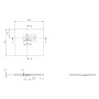 Villeroy & Boch Squaro Infinity Duschwanne, 80 x 70 x 4 cm