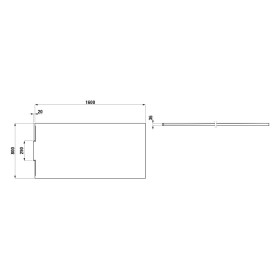 LAUFEN NIA Duschwanne 160 x 80 cm
