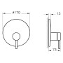 VitrA Origin Einhebel-Brausethermostat, Unterputz