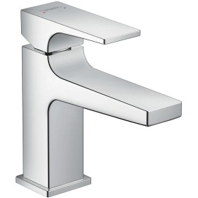 hansgrohe Metropol Einhebel-Waschtischmischer 100 mit Hebelgriff und Push-Open Ablaufgarnitur für Handwaschbecken