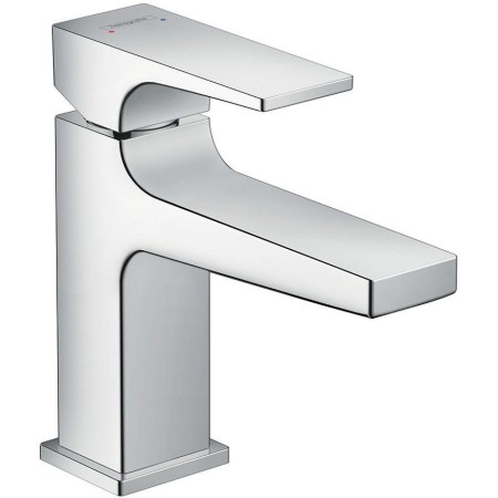 hansgrohe Metropol Einhebel-Waschtischmischer 100 mit Hebelgriff und Push-Open Ablaufgarnitur für Handwaschbecken