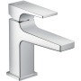hansgrohe Metropol Einhebel-Waschtischmischer 100 mit Hebelgriff und Push-Open Ablaufgarnitur für Handwaschbecken