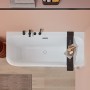 Villeroy & Boch Loop & Friends SQUARE Duo Vorwand-Badewanne, 180 x 80 cm für Eckeinbau rechts