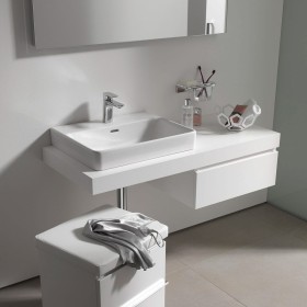 Lavabo encastré LAUFEN PRO S 60 cm avec trou de robinet et trop-plein