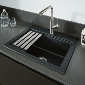 Lavello da incasso Villeroy & Boch Subway Style 50 S, piletta di scarico con azionamento manuale