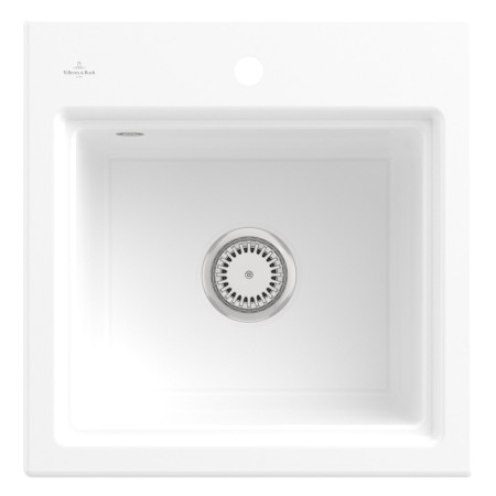 Villeroy & Boch Subway Style 50 S Einbauspüle, Ablaufgarnitur mit Handbetätigung