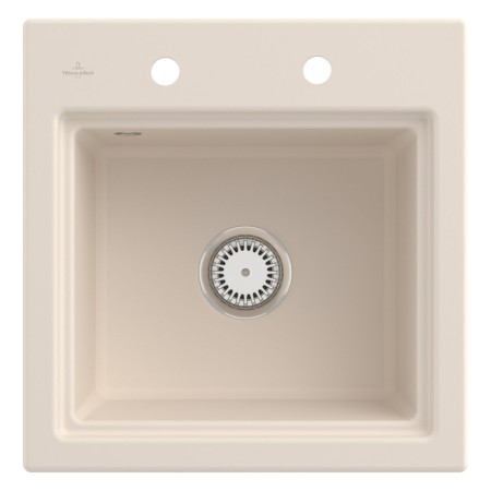 Villeroy & Boch Subway Style 50 S Einbauspüle, Ablaufgarnitur mit Handbetätigung