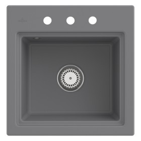 Villeroy & Boch Subway Style 50 S Einbauspüle, Ablaufgarnitur mit Handbetätigung