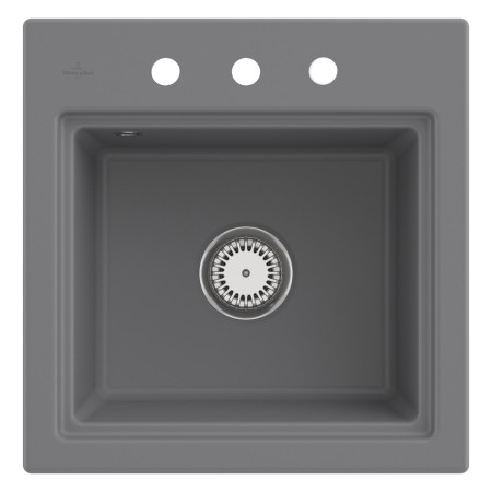 Villeroy & Boch Subway Style 50 S Einbauspüle, Ablaufgarnitur mit Handbetätigung