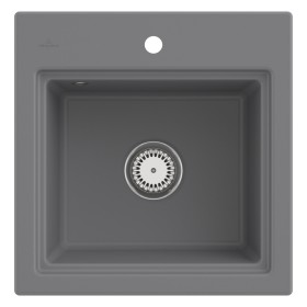 Villeroy & Boch Subway Style 50 S Einbauspüle, Ablaufgarnitur mit Handbetätigung