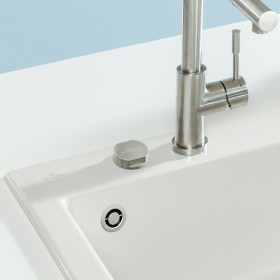 Lavello da incasso Villeroy & Boch Subway Style 50 S, piletta con azionamento eccentrico