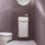 LAUFEN Val Handwaschbecken 34 x 22 cm mit 1 Hahnloch, mit Überlauf