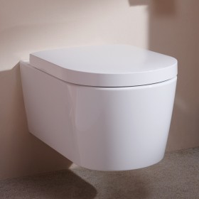 hansgrohe EluPura S Wand WC Set 540 AquaFall Flush mit WC-Sitz mit SoftClose und QuickRelease