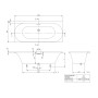 Villeroy & Boch Loop & Friends Oval Duo Rechteckwanne 180 x 80 cm