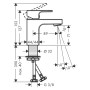 hansgrohe Vernis Shape Waschtischarmatur 70 ohne Ablaufgarnitur