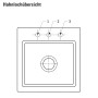 Villeroy & Boch Subway Style 50 S FLAT flächenbündige Spüle, Ablaufgarnitur mit Excenterbetätigung, inkl. Abtropfgitter