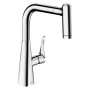 hansgrohe Metris M71 Einhebel-Küchenarmatur 220 Eco, Ausziehbrause, 2jet, sBox