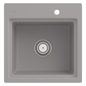 Villeroy & Boch Subway Style 50 S FLAT flächenbündige Spüle, Ablaufgarnitur mit Excenterbetätigung, inkl. Abtropfgitter