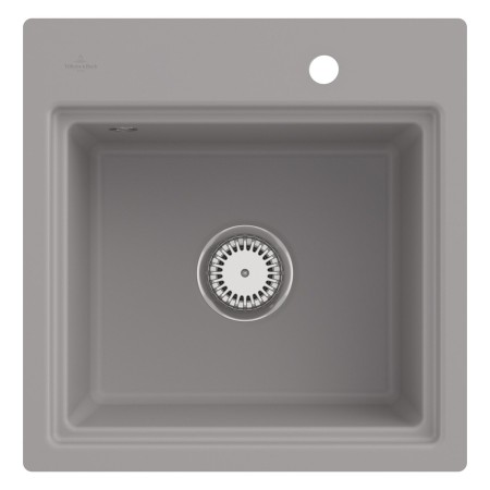 Villeroy & Boch Subway Style 50 S FLAT flächenbündige Spüle, Ablaufgarnitur mit Excenterbetätigung, inkl. Abtropfgitter