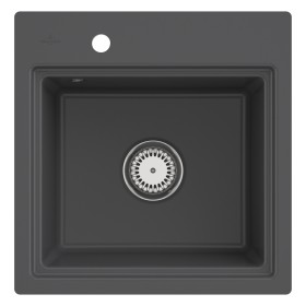 Villeroy & Boch Subway Style 50 S FLAT flächenbündige Spüle, Ablaufgarnitur mit Excenterbetätigung, inkl. Abtropfgitter