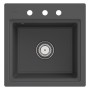 Villeroy & Boch Subway Style 50 S FLAT flächenbündige Spüle, Ablaufgarnitur mit Excenterbetätigung, inkl. Abtropfgitter