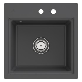 Villeroy & Boch Subway Style 50 S FLAT flächenbündige Spüle, Ablaufgarnitur mit Excenterbetätigung, inkl. Abtropfgitter
