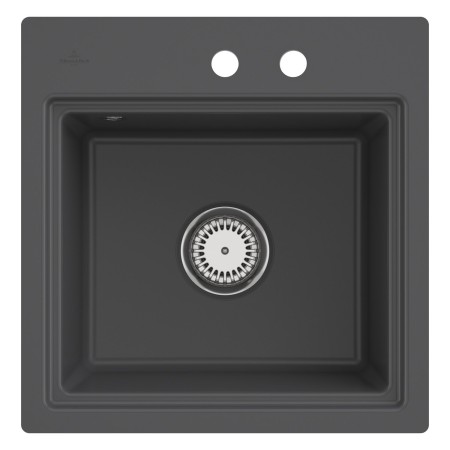 Villeroy & Boch Subway Style 50 S FLAT flächenbündige Spüle, Ablaufgarnitur mit Excenterbetätigung, inkl. Abtropfgitter