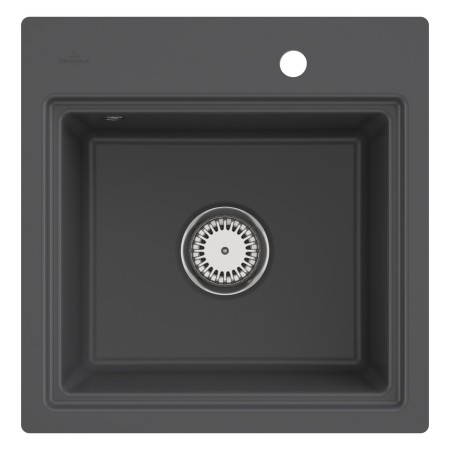 Villeroy & Boch Subway Style 50 S FLAT flächenbündige Spüle, Ablaufgarnitur mit Excenterbetätigung, inkl. Abtropfgitter