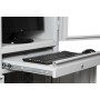 Wolfstahl PC-Schrank stahl, abschliessbar, 68x60x170cm lichtgrau - verkehrsweiss
