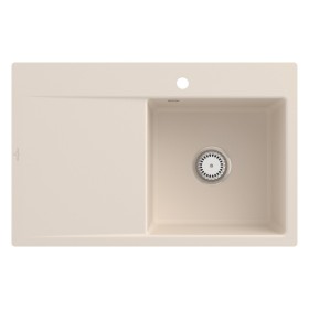 Villeroy & Boch Subway Style 45 FLAT flächenbündige Spüle, Ablaufgarnitur mit Handbetätigung, Becken rechts